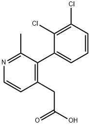 3-(2,3-Dichlorophenyl)-2-methylpyridine-4-acetic acid Structure