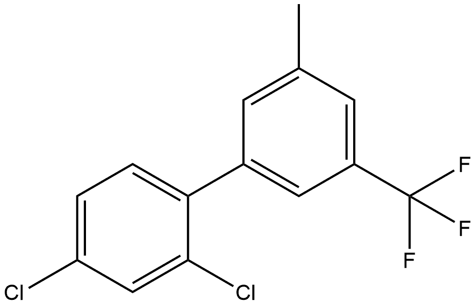 2,4-Dichloro-3'-methyl-5'-(trifluoromethyl)-1,1'-biphenyl Structure