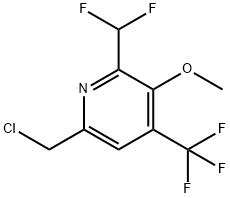 6-(Chloromethyl)-2-(difluoromethyl)-3-methoxy-4-(trifluoromethyl)pyridine Structure