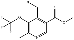 Methyl 4-(chloromethyl)-2-methyl-3-(trifluoromethoxy)pyridine-5-carboxylate Structure