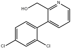 3-(2,4-Dichlorophenyl)pyridine-2-methanol Structure