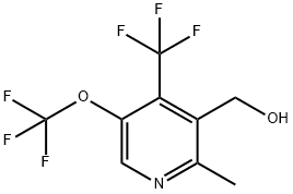 2-Methyl-5-(trifluoromethoxy)-4-(trifluoromethyl)pyridine-3-methanol Structure