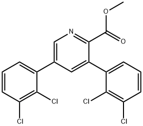 Methyl 3,5-bis(2,3-dichlorophenyl)picolinate Structure