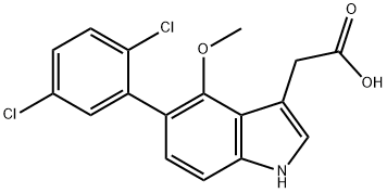 5-(2,5-Dichlorophenyl)-4-methoxyindole-3-acetic acid Structure