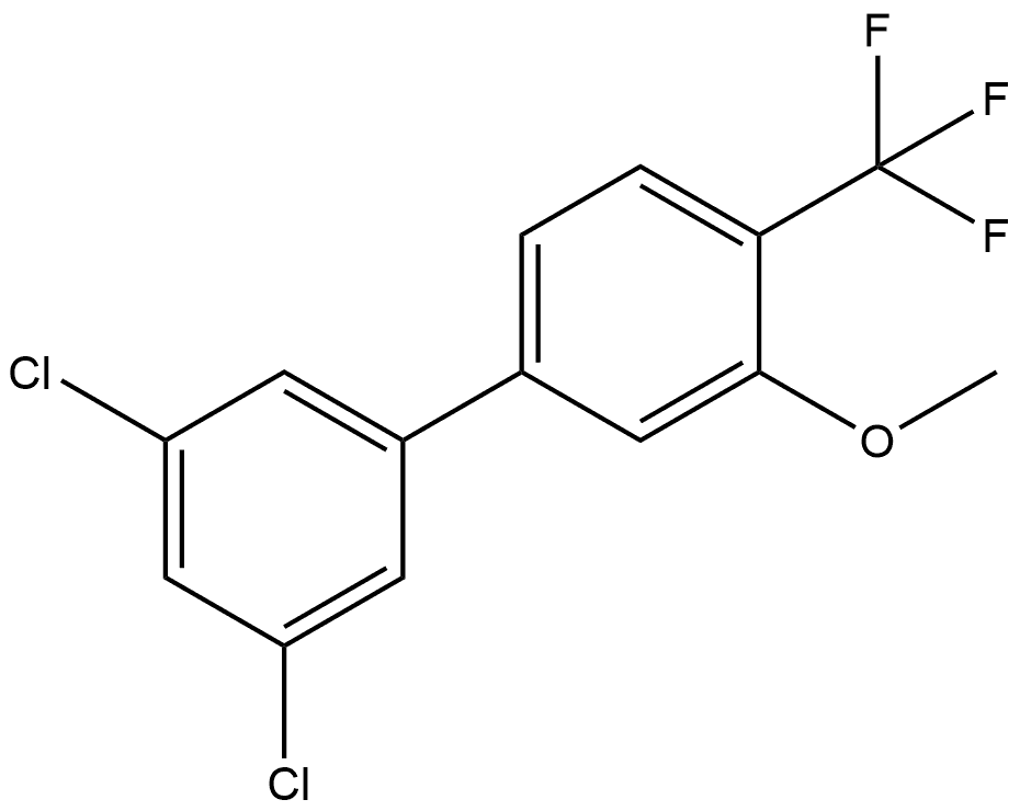 3',5'-Dichloro-3-methoxy-4-(trifluoromethyl)-1,1'-biphenyl Structure