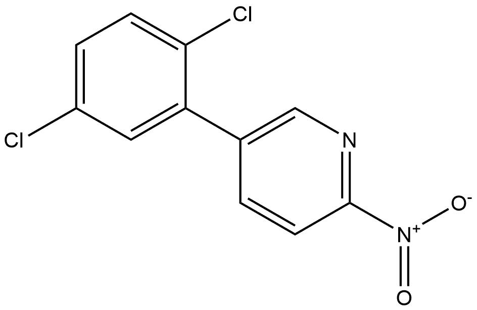 5-(2,5-dichlorophenyl)-2-nitropyridine Structure