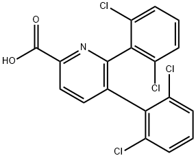 5,6-Bis(2,6-dichlorophenyl)picolinic acid Structure