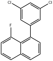 1-(3,5-Dichlorophenyl)-8-fluoronaphthalene Structure