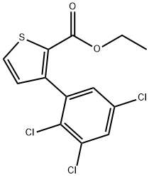 Ethyl 3-(2,3,5-trichlorophenyl)thiophene-2-carboxylate Structure