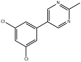 5-(3,5-Dichlorophenyl)-2-methylpyrimidine Structure