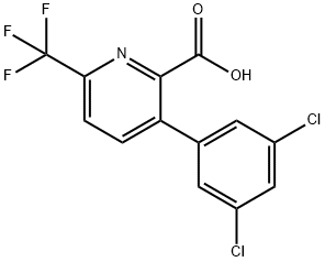 3-(3,5-Dichlorophenyl)-6-(trifluoromethyl)picolinic acid Structure