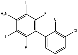 2',3'-Dichloro-2,3,5,6-tetrafluoro-biphenyl-4-ylamine Structure