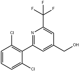 2-(2,6-Dichlorophenyl)-6-(trifluoromethyl)pyridine-4-methanol Structure