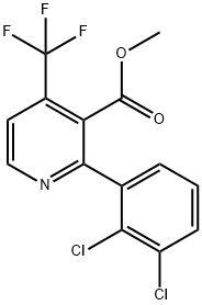 Methyl 2-(2,3-dichlorophenyl)-4-(trifluoromethyl)nicotinate Structure