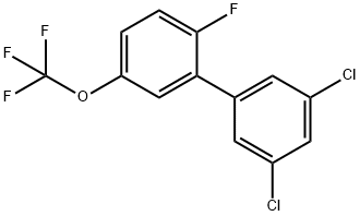 3,5-Dichloro-2'-fluoro-5'-trifluoromethoxy-biphenyl Structure