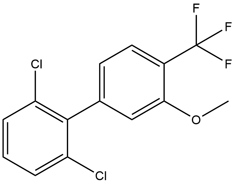 2,6-Dichloro-3'-methoxy-4'-(trifluoromethyl)-1,1'-biphenyl Structure