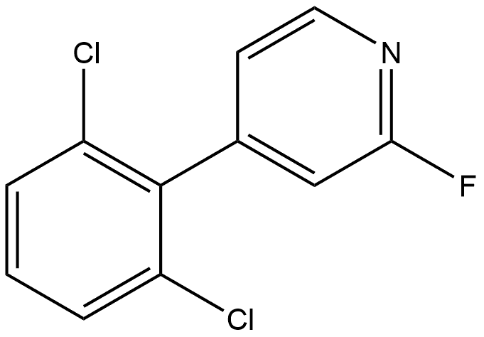 4-(2,6-Dichlorophenyl)-2-fluoropyridine Structure