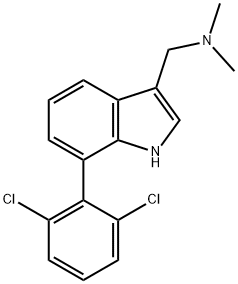 7-(2,6-Dichlorophenyl)gramine Structure