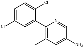 5-Amino-2-(2,5-dichlorophenyl)-3-methylpyridine 구조식 이미지