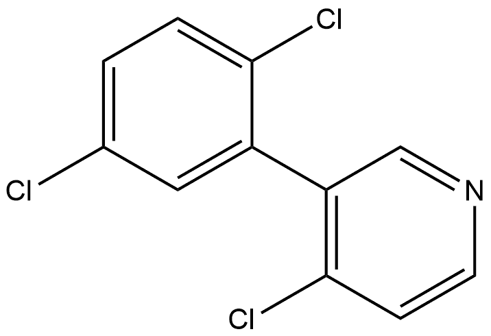 4-Chloro-3-(2,5-dichlorophenyl)pyridine Structure