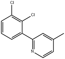 2-(2,3-Dichlorophenyl)-4-methylpyridine Structure