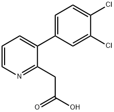 3-(3,4-Dichlorophenyl)pyridine-2-acetic acid Structure