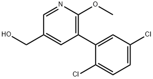 3-(2,5-Dichlorophenyl)-2-methoxypyridine-5-methanol Structure