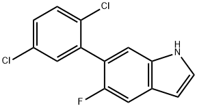 6-(2,5-Dichlorophenyl)-5-fluoroindole Structure