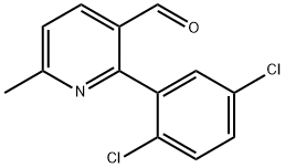 2-(2,5-Dichlorophenyl)-6-methylnicotinaldehyde Structure