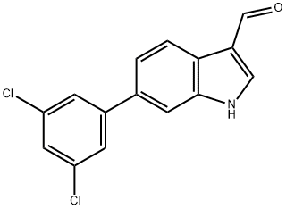 6-(3,5-Dichlorophenyl)indole-3-carboxaldehyde Structure