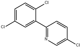 5-Chloro-2-(2,5-dichlorophenyl)pyridine Structure