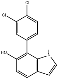 4-(3,5-Dichlorophenyl)indole-3-carboxaldehyde Structure