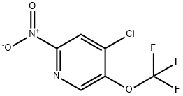 4-Chloro-2-nitro-5-(trifluoromethoxy)pyridine Structure