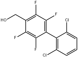 (2',6'-Dichloro-2,3,5,6-tetrafluoro-biphenyl-4-yl)-methanol Structure