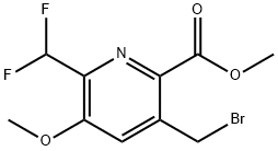 Methyl 5-(bromomethyl)-2-(difluoromethyl)-3-methoxypyridine-6-carboxylate Structure