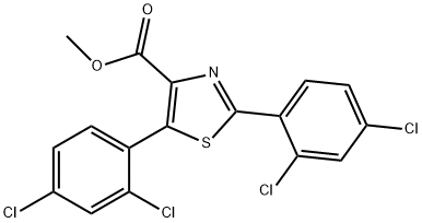 Methyl 2,5-bis(2,4-dichlorophenyl)thiazole-4-carboxylate Structure