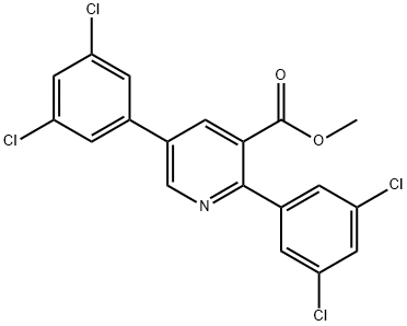 Methyl 2,5-bis(3,5-dichlorophenyl)nicotinate Structure