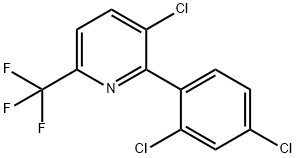 3-Chloro-2-(2,4-dichlorophenyl)-6-(trifluoromethyl)pyridine Structure