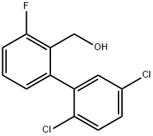 (2',5'-Dichloro-3-fluoro-biphenyl-2-yl)-methanol Structure