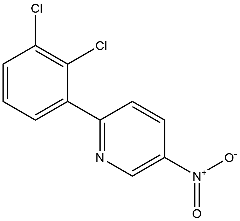 2-(2,3-dichlorophenyl)-5-nitropyridine Structure