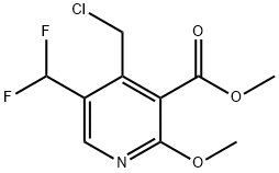 Methyl 4-(chloromethyl)-5-(difluoromethyl)-2-methoxypyridine-3-carboxylate Structure