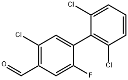 5-Chloro-2',6'-dichloro-2-fluoro-biphenyl-4-carboxaldehyde Structure