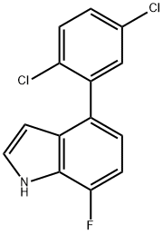 4-(2,5-Dichlorophenyl)-7-fluoroindole Structure