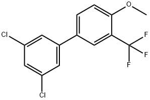 3,5-Dichloro-4'-methoxy-3'-trifluoromethyl-biphenyl Structure