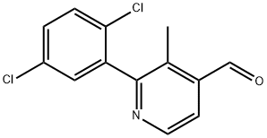 2-(2,5-Dichlorophenyl)-3-methylisonicotinaldehyde Structure