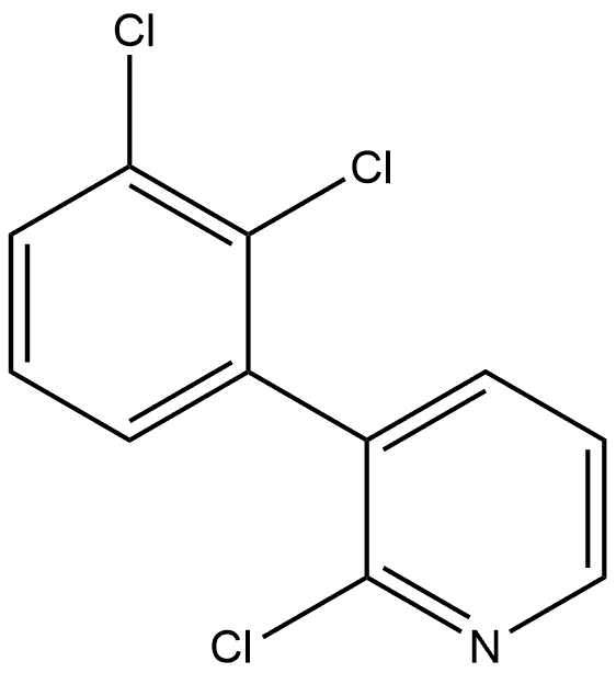 2-Chloro-3-(2,3-dichlorophenyl)pyridine Structure