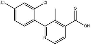 2-(2,4-Dichlorophenyl)-3-methylisonicotinic acid Structure