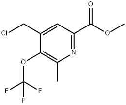 Methyl 4-(chloromethyl)-2-methyl-3-(trifluoromethoxy)pyridine-6-carboxylate Structure