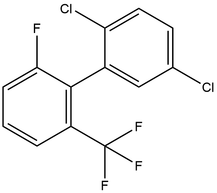 2,5-Dichloro-2'-fluoro-6'-(trifluoromethyl)-1,1'-biphenyl Structure