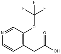 3-(Trifluoromethoxy)pyridine-4-acetic acid Structure